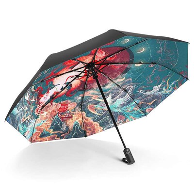 Nine-tailed Fox Full-automatic Umbrella Womens High-value S