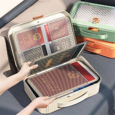 Certificate Storage Box Bag Large Capacity Household Family