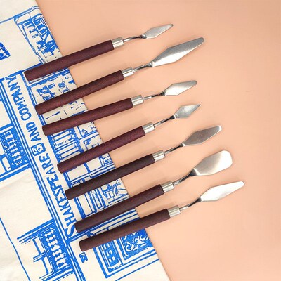 7Pcs/Set Stainless Steel Oil Painting Knives Artist Crafts S