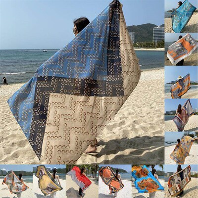2021 LYOCELL Cotton Emulation Silk Supple Summer Beach Dress