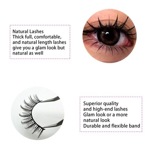 New 5 Pairs Cos False Eyelashes Natural Thick Clustered Eyel