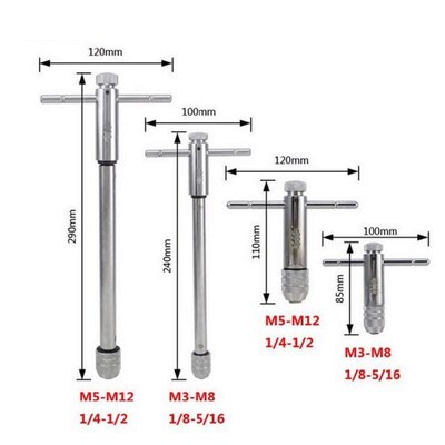 Dropship Tap Wrench M3-M8/M5-M12 Adjustable Wrench Left and