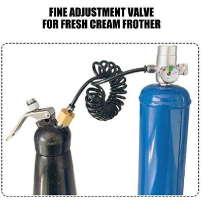 Whipped Cream Pressure Regulator Valves Upgraded Adapter