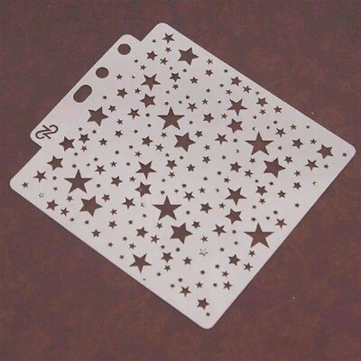 Star Theme Hollow Lace Ruler Embossing Template DIY Photo