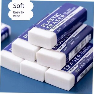 10Pcs Cute Pencil Eraser School Supplies Stationery Kids