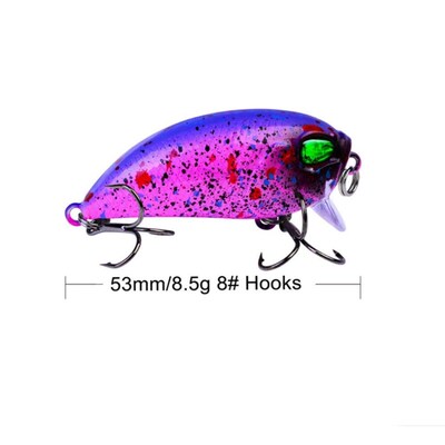 1pcs Crankbait Fishing Lure 5cm 7.2g Floating Crank Wobbler