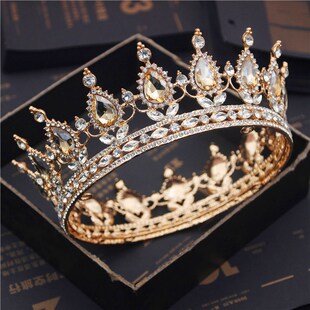 Bride King Crowns Brid Queen and Crystal Purple Royal Tiaras