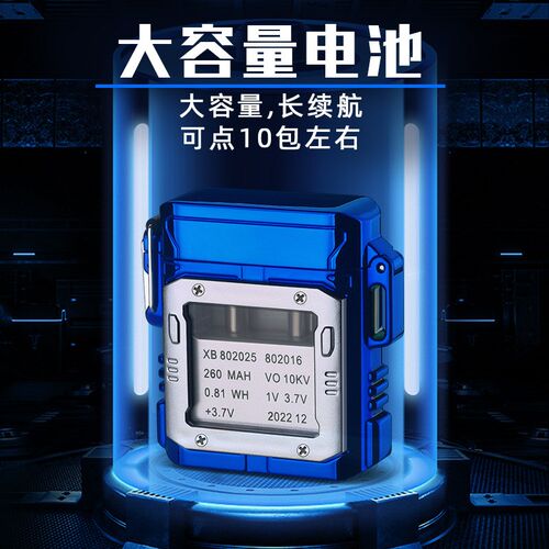 Metal Dual Arc Electronic Lighter金属双电弧点火器Transparent