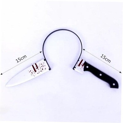 Horror Headband Halloween Decoration Scary Knife Halloween A