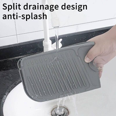 Kitchen Silicone Faucet Mat Faucet Water Catcher Mat Sink Sp