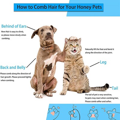 Dog Hair Remover Comb Cat Dog Hair Grooming And Care Brush F