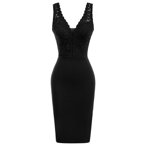Grace Karin Summer Dresses Women Lace Patchwork Pencil Bodyc