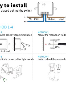 Self generating RF433 remote control switch can be attached