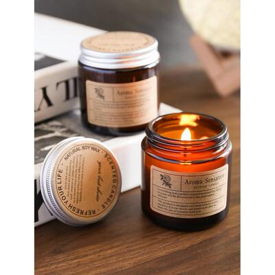 Fragrant Scented Candle glass Jar candles Gifts Fragrance