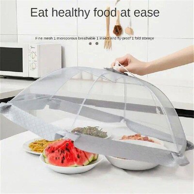 Fine Mesh Food Covers Foldable Umbrella Style Food Cover