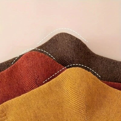 5 Pairs Thickened And Warm Woolen Socks For Men, Mid-tube So