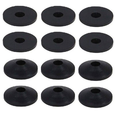 12Pcs Conical Toilet Rubber Washer Beveled Gasket Sealing