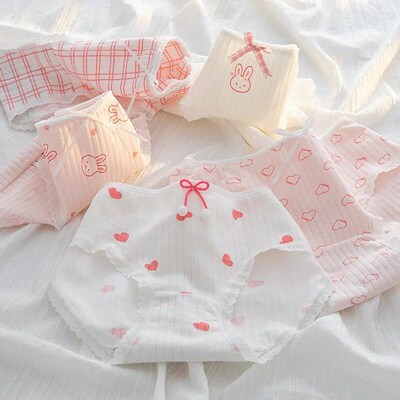 SP&CITY Cute Cartoon Fruit Cotton Girls Underwear Soft Breat