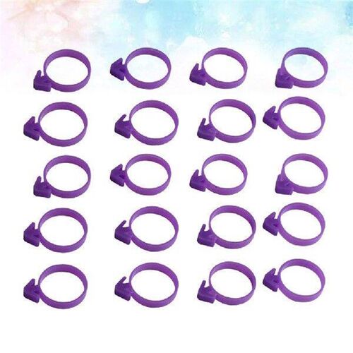 50pcs Pastry Bag Fixed Ring Pastry Bag Round Buckle Cream