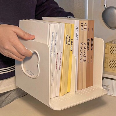 Desk bookstand Layered book shelves Office folder storage ra