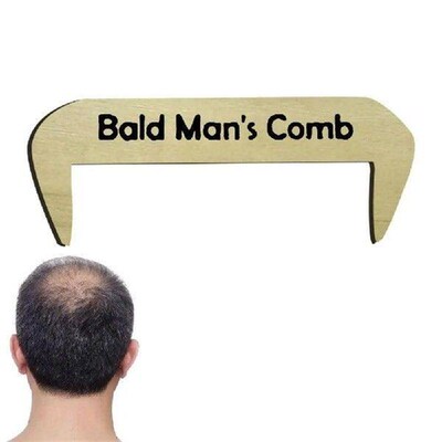 Funny Wooden Gag Gift Comb Toothless Crafts Combing Brush