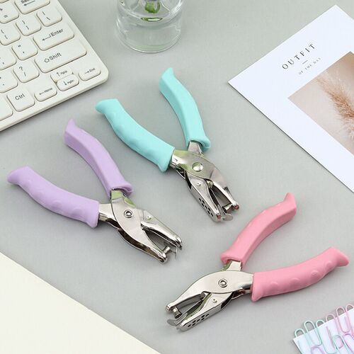 Single Hole Puncher Metal 6mm Pore Diameter Punch Pliers