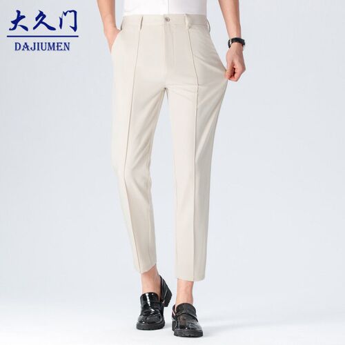 Ankle-length Pants Mens Spring and Summer New Small Suit Pa
