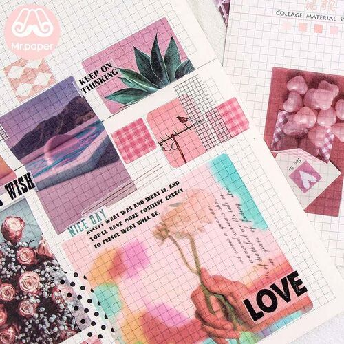 Mr.paper 8 Designs 70Pcs/lot Ins Style Artsy Photos Deco St