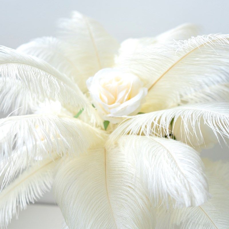 家居桌面摆放摆件羽毛铁艺花器装 样板房装饰餐桌迎宾台布置花,家居饰品,仿真花/假花,淘宝优惠券,粉丝福利购,淘宝优惠卷