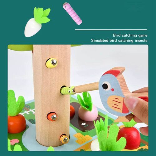 Woodpecker Magnetic Insect Catching Parent Child Interaction