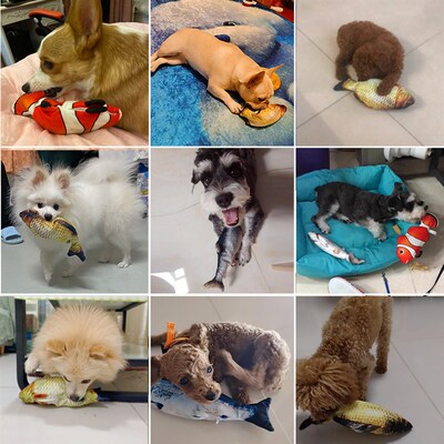 Toys for Dog Interactive Electronic Floppy Fish Dogs Toys To