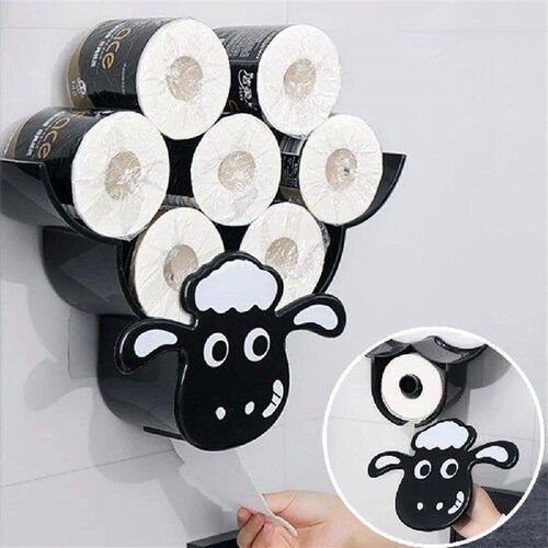 Cute Toilet Paper Roll Holder Sheep Free Standing Bathroom