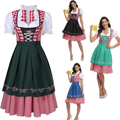 The New Lady Dirndl Oktoberfest Costume Bavarian National Pi