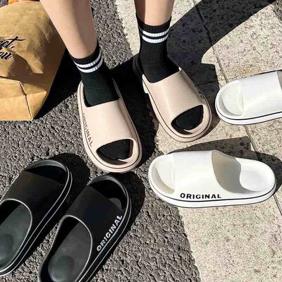 Women Thick Sole Summer Beach Slides Bathroom Anti-Slip Slip