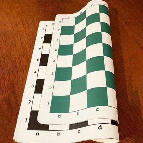 1PC Chess Soft Chessboard Leather Cloth Chessboard Foldable