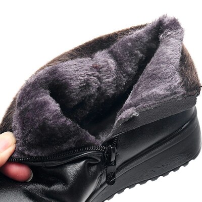 Womens Shoes Cotton Shoes Flat Bottom Middle-aged Middle-ag