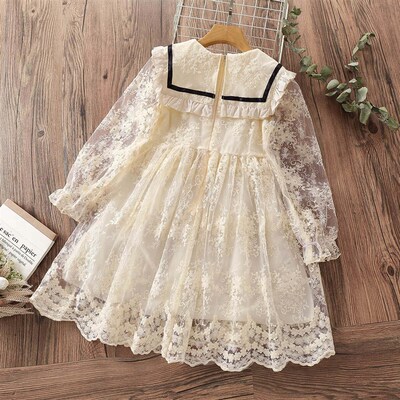 Teenager Elegant Lace Dresses for Girls Party Dress Kids Pri