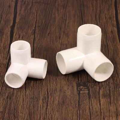 2PCS 3 Ways PVC Water Pipe Connector Fittings Garden