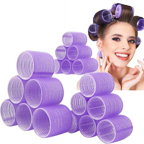 Curlers Heat Hair Rollers with Duckbill Clips Self Grip perm