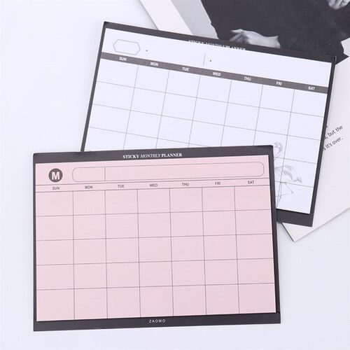 1PC Creative Weekly Plan Sticky Diary Plan Notebook Station