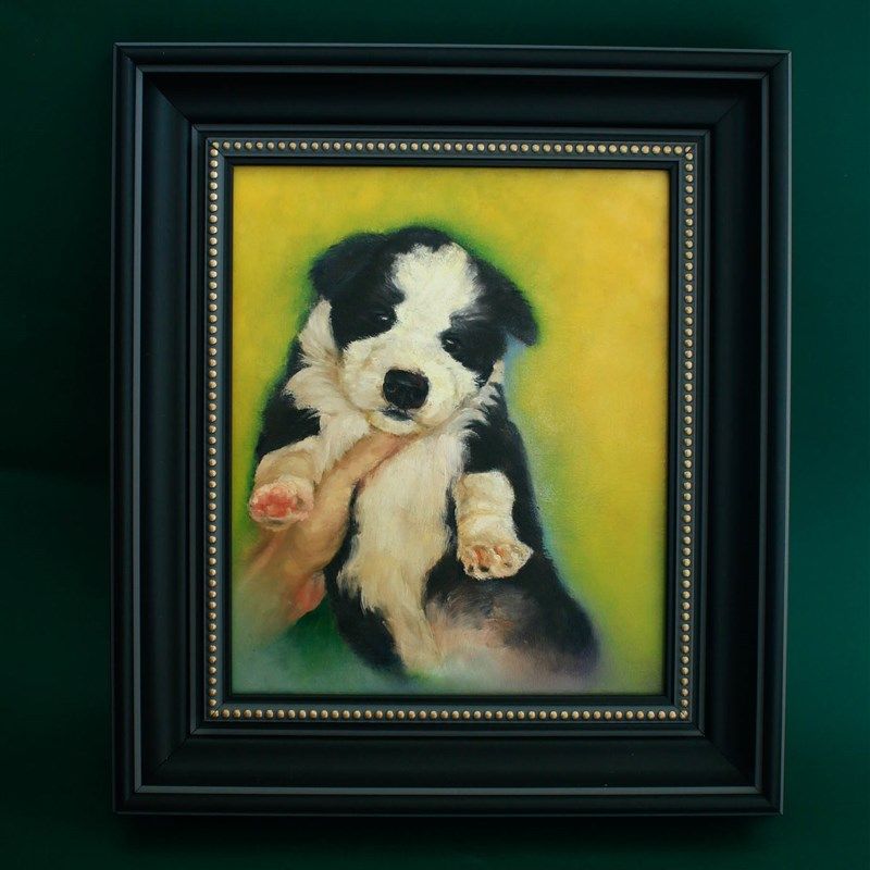 宠物油画定制古典油画风格插画等写实宠物油画,家居饰品,油画,淘宝优惠券,粉丝福利购,淘宝优惠卷