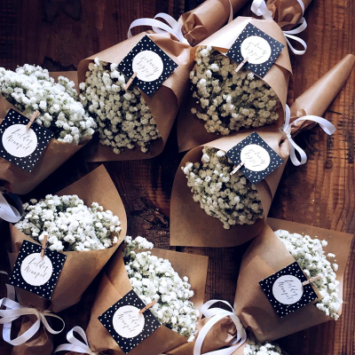 20cm White Gypsophila Artificial Flowers Wedding DIY Bouquet