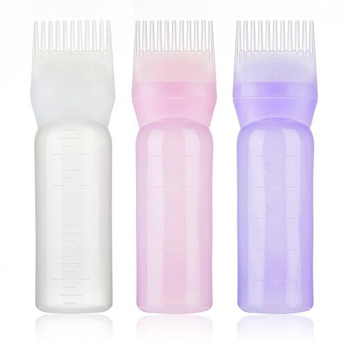 120ml Multicolor Plastic Hair Dye Refillable Bottle Applicat