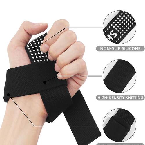 Padded Wrist Wraps Lifting Straps Weightlifting Gloves GYM