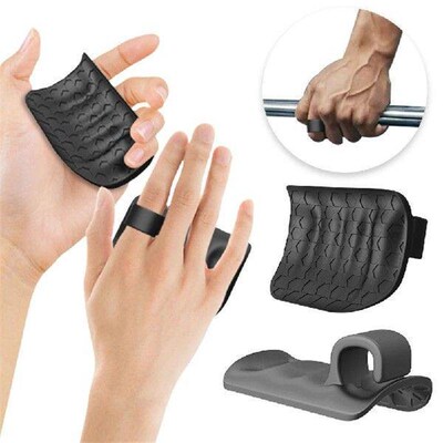 2Pcs Weight Lifting Gloves Silicone Gyms Grip Pads