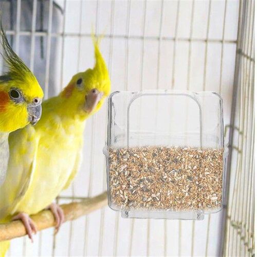 Birdcage Hanging Food Box Pigeon Feeder Canary Parakeet