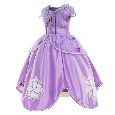 Princess Sofia Dress Costume For Girls Princess Dress Party