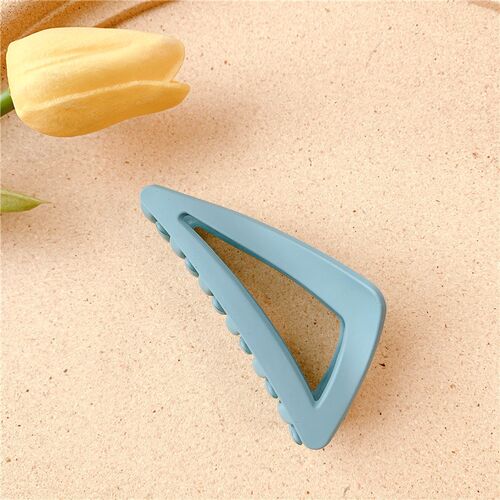 Hollow Geometry Macaron Plastic Hair Claw Girls Solid Color