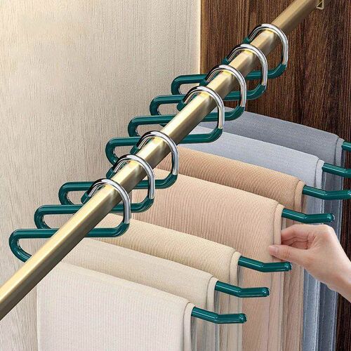 I KNOW Non-slip Colorful Metal PVC Coated Hanger White Black