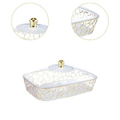 Serving Tray with Lid Nordic Snack Plate for Candies Dried